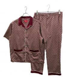 SUPREME（シュプリーム）の古着「総柄サテンパジャマセットアップ」｜ボルドー
