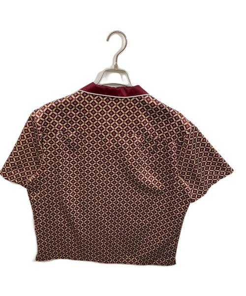 SUPREME（シュプリーム）SUPREME (シュプリーム) 総柄サテンパジャマセットアップ ボルドー サイズ:Mの古着・服飾アイテム