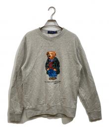 POLO RALPH LAUREN（ポロ・ラルフローレン）の古着「プリントスウェット」｜グレー