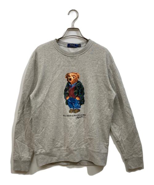 POLO RALPH LAUREN（ポロ・ラルフローレン）POLO RALPH LAUREN (ポロ・ラルフローレン) プリントスウェット グレー サイズ:SIZE Mの古着・服飾アイテム