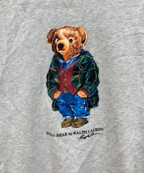 POLO RALPH LAUREN（ポロ・ラルフローレン）POLO RALPH LAUREN (ポロ・ラルフローレン) プリントスウェット グレー サイズ:SIZE Mの古着・服飾アイテム