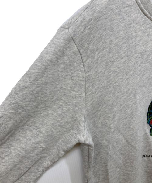 POLO RALPH LAUREN（ポロ・ラルフローレン）POLO RALPH LAUREN (ポロ・ラルフローレン) プリントスウェット グレー サイズ:SIZE Mの古着・服飾アイテム