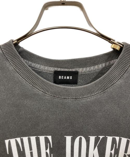 BEAMS（ビームス）BEAMS (ビームス) プリントスウェット ブラック サイズ:SIZE Lの古着・服飾アイテム