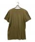 maison kitsune (メゾンキツネ) プリントTシャツ カーキ サイズ:L：6000円