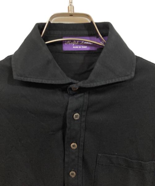 RALPH LAUREN Purple Label（ラルフ ローレン パープル レーベル）RALPH LAUREN PURPLE LABEL (ラルフ ローレン パープル レーベル) ポロシャツ ブラック サイズ:	SIZE XSの古着・服飾アイテム