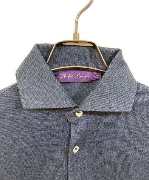 RALPH LAUREN Purple Label（ラルフ ローレン パープル レーベル）RALPH LAUREN PURPLE LABEL (ラルフ ローレン パープル レーベル) ポロシャツ ネイビー サイズ:	SIZE XSの古着・服飾アイテム