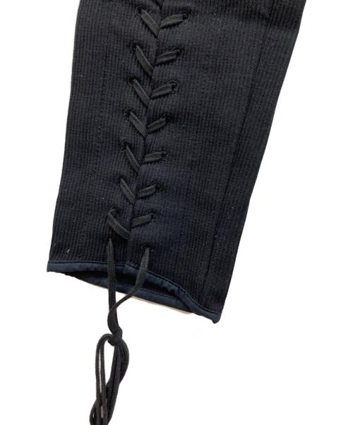 BOTTEGA VENETA（ボッテガベネタ）BOTTEGA VENETA (ボッテガベネタ) レースアップパンツ ブラック サイズ:SIZE 44の古着・服飾アイテム