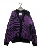 ADAM PATEKアダムパテック）の古着「mohair mixed cardigan marble」｜パープル