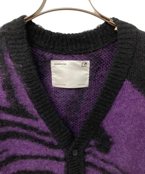 ADAM PATEK（アダムパテック）ADAM PATEK (アダムパテック) mohair mixed cardigan marble パープル サイズ:	SIZE 2の古着・服飾アイテム
