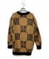 REPLAY (リプレイ) Rロゴジャガードカーディガン ブラック×ブラウン サイズ:	SIZE S：5000円