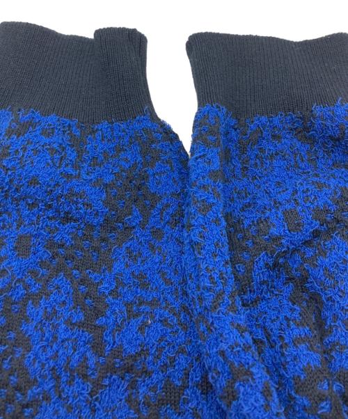 MAISON SPECIAL（メゾンスペシャル）MAISON SPECIAL (メゾンスペシャル) Damask Jacquard Prime-Over V-Neck Knit Cardigan ブルー サイズ:	SIZE 02の古着・服飾アイテム