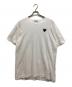 PLAY COMME des GARCONS（プレイコムデギャルソン）の古着「ハートワッペンTシャツ」｜ホワイト