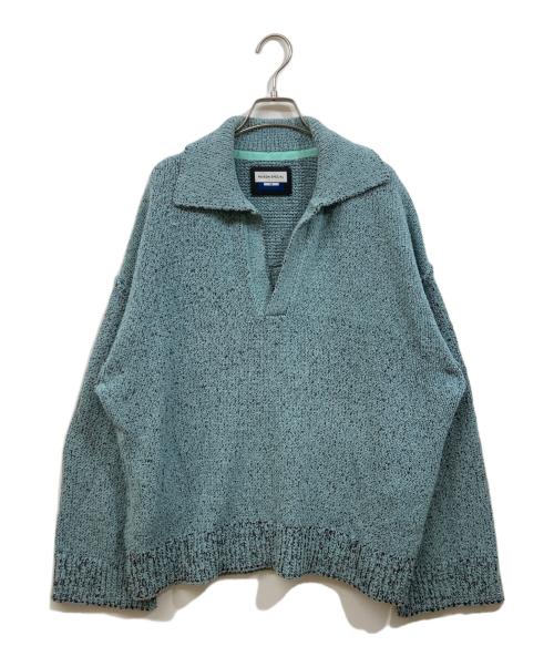 MAISON SPECIAL（メゾンスペシャル）MAISON SPECIAL (メゾンスペシャル) Plating Skipper Prime-Over Knit Pullover ブルー サイズ:	SIZE 2の古着・服飾アイテム