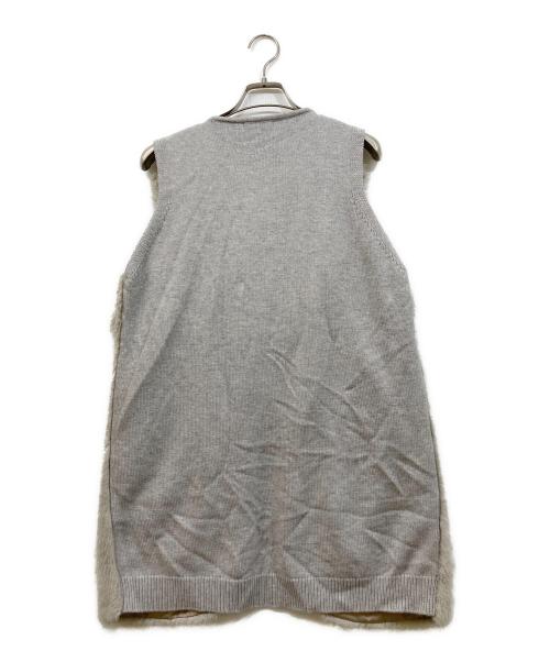 allureville（アルアバイル）allureville (アルアバイル) フェイクファージレ グレー サイズ:2の古着・服飾アイテム
