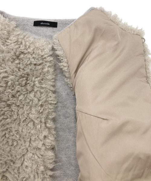 allureville（アルアバイル）allureville (アルアバイル) フェイクファージレ グレー サイズ:2の古着・服飾アイテム