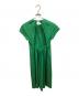 H BEAUTY&YOUTH (エイチ ビューティー&ユース) TYPEWRITER CLOTH FRENCH SLEEVE DRESS/ワンピース グリーン サイズ:SIZE Free：6000円