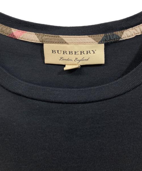 BURBERRY（バーバリー）BURBERRY (バーバリー) ワンポイントTシャツ ブラック サイズ:Sの古着・服飾アイテム