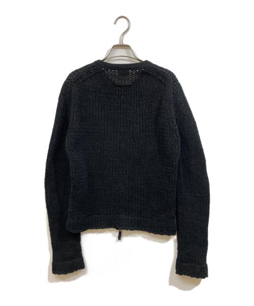 Jean Paul Gaultier homme（ジャンポールゴルチェオム）Jean Paul Gaultier homme (ジャンポールゴルチェオム) メッシュコットンニットブルゾン ブラック サイズ:SIZE 48の古着・服飾アイテム