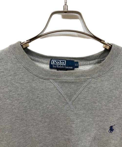 POLO RALPH LAUREN（ポロ・ラルフローレン）POLO RALPH LAUREN (ポロ・ラルフローレン) ポニー刺繍スウェット グレー サイズ:	SIZE LLの古着・服飾アイテム