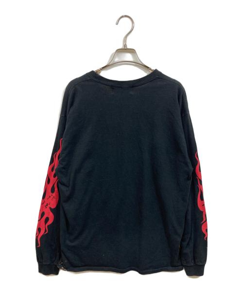 LONELY/論理（ロンリー）LONELY/論理 (ロンリー) グラフィックロングスリーブTシャツ ブラック サイズ:実寸をご確認くださいの古着・服飾アイテム