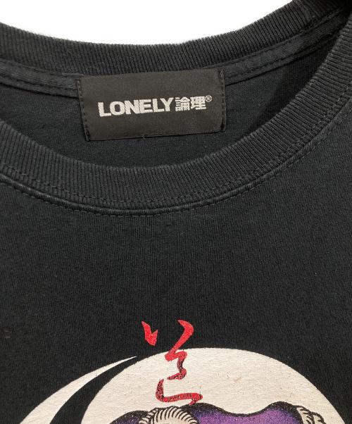 LONELY/論理（ロンリー）LONELY/論理 (ロンリー) グラフィックロングスリーブTシャツ ブラック サイズ:実寸をご確認くださいの古着・服飾アイテム