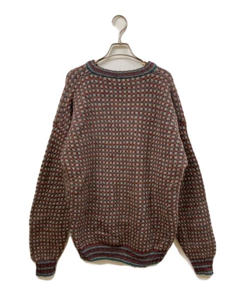 Eddie Bauer（エディーバウアー）Eddie Bauer (エディーバウアー) 80sシェットランドニット ブラウン サイズ:SIZE Lの古着・服飾アイテム