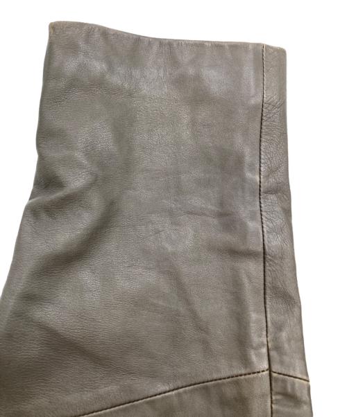 USED（ユーズド）USED (ユーズド) レザーコート カーキ サイズ:Freeの古着・服飾アイテム