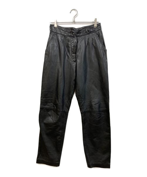 echtes leder（エヒテス レーダァ）ECHTES LEDER (エヒテス レーダァ) レザーパンツ ブラック サイズ:	SIZE 42の古着・服飾アイテム