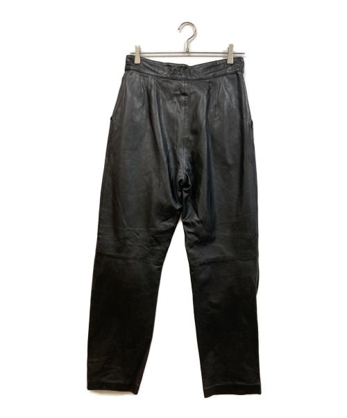 echtes leder（エヒテス レーダァ）ECHTES LEDER (エヒテス レーダァ) レザーパンツ ブラック サイズ:	SIZE 42の古着・服飾アイテム