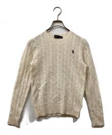 POLO RALPH LAUREN（ポロ・ラルフローレン）の古着「カシミア混ニット」｜アイボリー