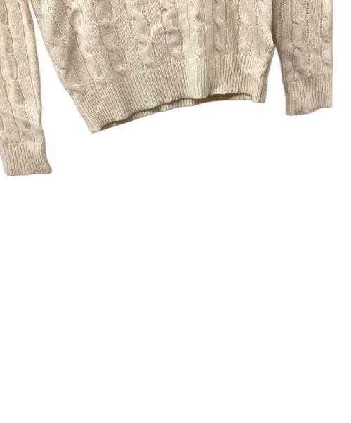 POLO RALPH LAUREN（ポロ・ラルフローレン）POLO RALPH LAUREN (ポロ・ラルフローレン) カシミア混ニット アイボリー サイズ:SIZE XSの古着・服飾アイテム