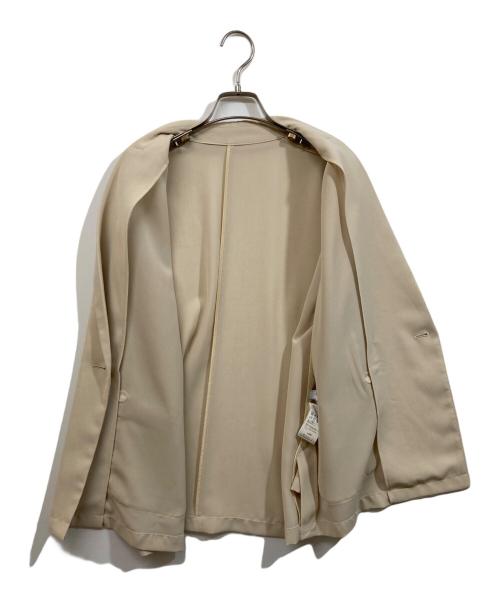 SLOBE IENA（スローブ イエナ）SLOBE IENA (スローブ イエナ) ウォッシャブルシアーポリオーバージャケット ベージュ サイズ:	SIZE 36の古着・服飾アイテム