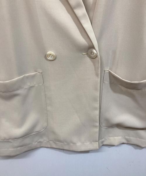 SLOBE IENA（スローブ イエナ）SLOBE IENA (スローブ イエナ) ウォッシャブルシアーポリオーバージャケット ベージュ サイズ:	SIZE 36の古着・服飾アイテム