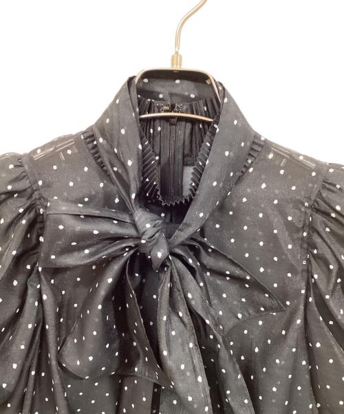 CELFORD（セルフォード）CELFORD (セルフォード) バックリボンシアーブラウス ブラック サイズ:SIZE 36の古着・服飾アイテム