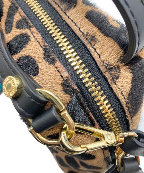 GIANNI CHIARINI（ジャンニ キアリーニ）GIANNI CHIARINI (ジャンニ キアリーニ) レオパード2WAYショルダーバッグ ブラウンの古着・服飾アイテム