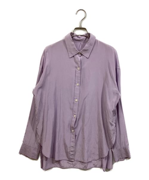 Noble（ノーブル）Noble (ノーブル) シルキーコットンニュアンスカラーシャツ バイオレット サイズ:SIZE Freeの古着・服飾アイテム