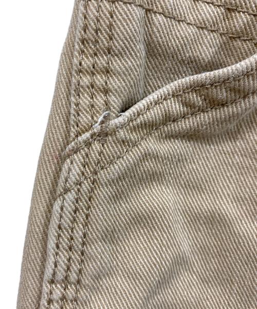 CarHartt（カーハート）CarHartt (カーハート) ワイドデニムパンツ ベージュ サイズ:30×32の古着・服飾アイテム