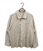 CLANEクラネ）の古着「CURTAIN LACE SLIT SHIRT」｜アイボリー