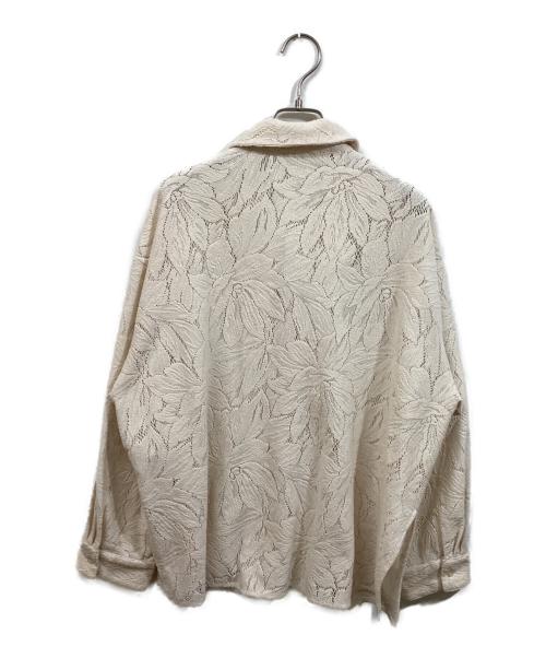 CLANE（クラネ）CLANE (クラネ) CURTAIN LACE SLIT SHIRT アイボリー サイズ:	SIZE 2の古着・服飾アイテム