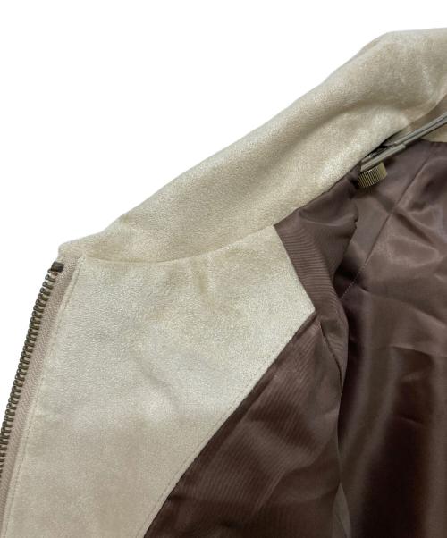 Dime（ダイム）Dime (ダイム) Perforated FauxSuedeJacket アイボリー サイズ:SIZE Sの古着・服飾アイテム