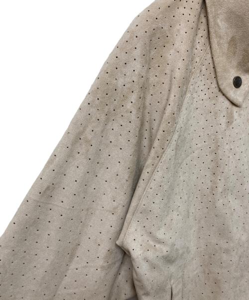 Dime（ダイム）Dime (ダイム) Perforated FauxSuedeJacket アイボリー サイズ:SIZE Sの古着・服飾アイテム