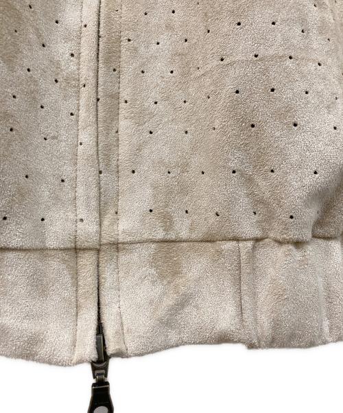 Dime（ダイム）Dime (ダイム) Perforated FauxSuedeJacket アイボリー サイズ:SIZE Sの古着・服飾アイテム