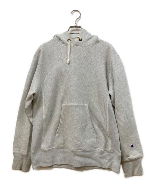 Champion REVERSE WEAVE（チャンピオン リバース ウィーブ）Champion REVERSE WEAVE (チャンピオン リバース ウィーブ) プルオーバーパーカー グレー サイズ:Lの古着・服飾アイテム