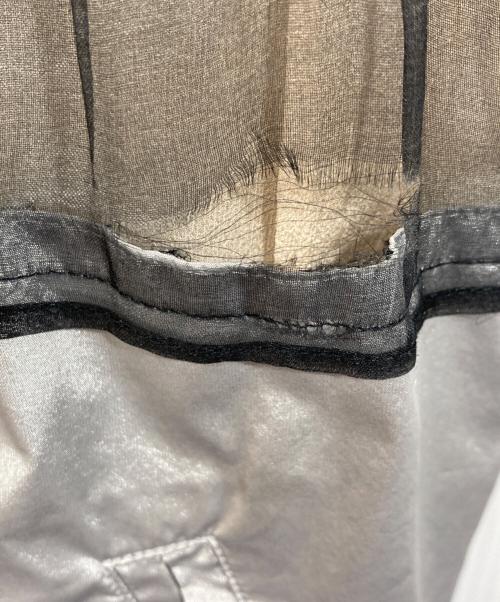 sacai（サカイ）sacai (サカイ) ドッキング レース シフォン ハイブリッド ノースリーブ ワンピース グレー サイズ:SIZE 1の古着・服飾アイテム