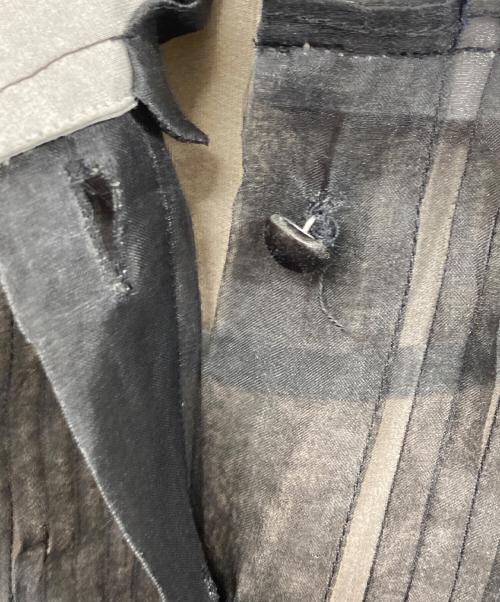 sacai（サカイ）sacai (サカイ) ドッキング レース シフォン ハイブリッド ノースリーブ ワンピース グレー サイズ:SIZE 1の古着・服飾アイテム