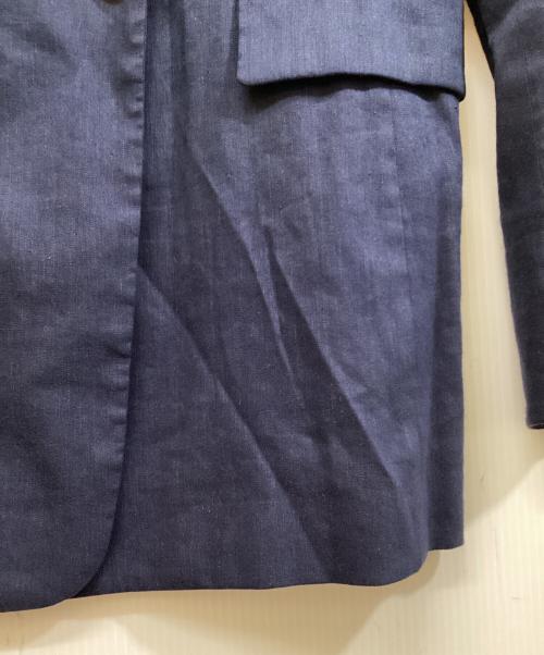 La TOTALITE（ラ ト―タリテ）La TOTALITE (ラ ト―タリテ) 麻レーヨンダブルブレストジャケット ネイビー サイズ:SIZE 38の古着・服飾アイテム