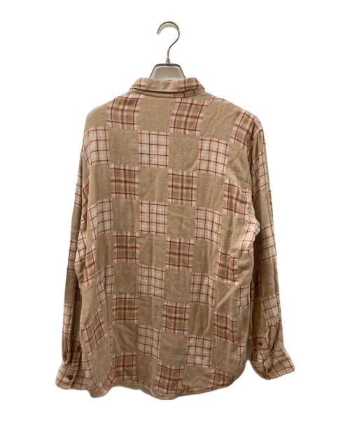 PAPAS（パパス）PAPAS (パパス) ネルシャツ ベージュ サイズ:LLの古着・服飾アイテム