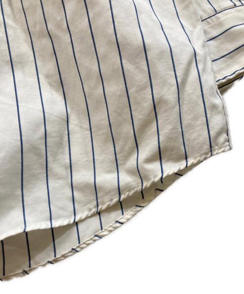 POLO RALPH LAUREN（ポロ・ラルフローレン）POLO RALPH LAUREN (ポロ・ラルフローレン) バンドカラー プルオーバーシャツ ホワイト サイズ:SIZE Lの古着・服飾アイテム
