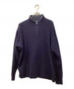 WOOLRICHウールリッチ）の古着「ハーフジップニット」｜ネイビー