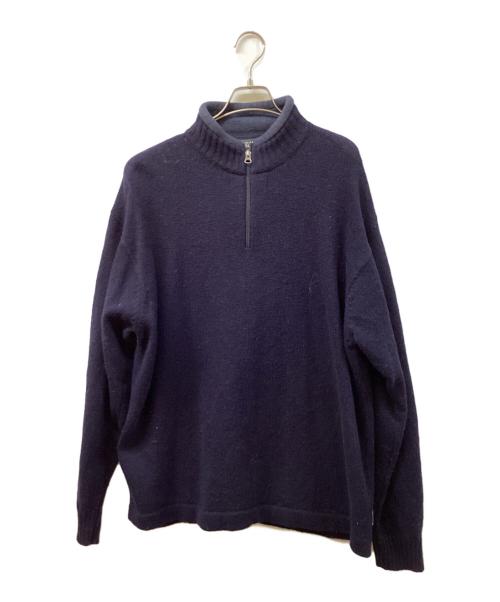 WOOLRICH（ウールリッチ）WOOLRICH (ウールリッチ) ハーフジップニット ネイビー サイズ:XLの古着・服飾アイテム